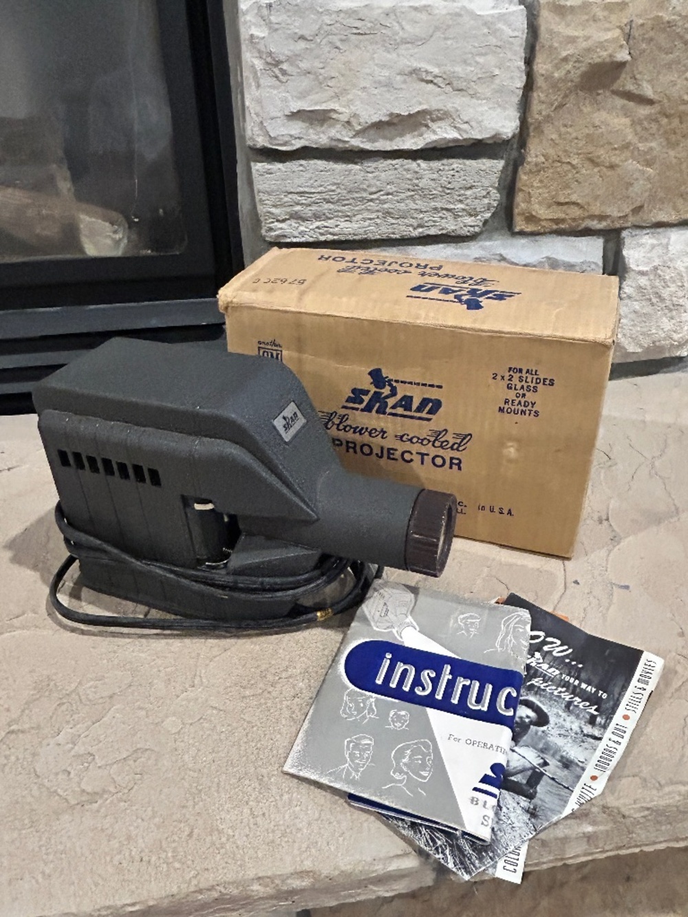 Vintage Skan Blower - Cooled Slide Projector Box - GM